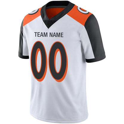 Custom Football Jerseys Team Player or Personalized Design Your Own Name for Men's Women's Youth Jerseys Orange