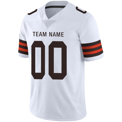 Custom Football Jersey Team Player or Personalized Design Your Own Name for Men's Women's Youth Jerseys Brown