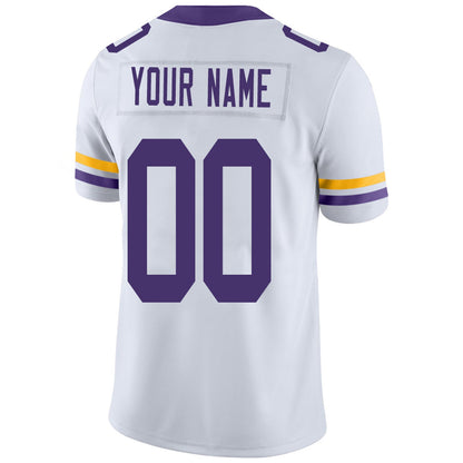 Custom Football Jerseys Team Player or Personalized Design Your Own Name for Men's Women's Youth Jerseys Purple