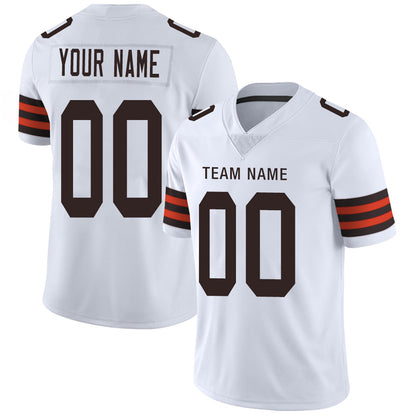 Custom Football Jersey Team Player or Personalized Design Your Own Name for Men's Women's Youth Jerseys Brown