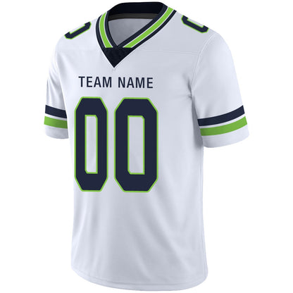 Custom Football Jerseys Team Player or Personalized Design Your Own Name for Men's Women's Youth Jerseys Navy