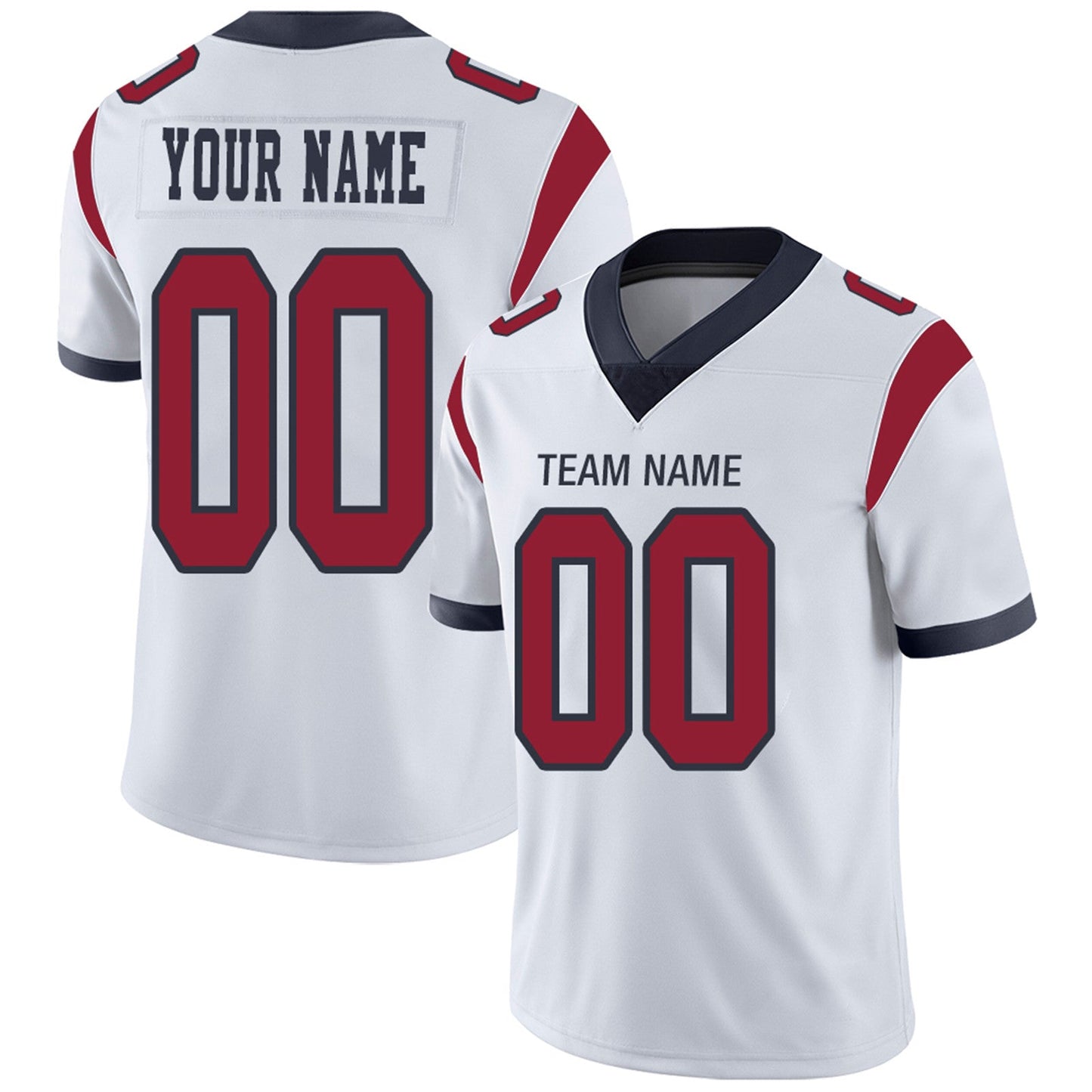 Custom Football Jerseys Team Player or Personalized Design Your Own Name for Men's Women's Youth Jerseys Navy