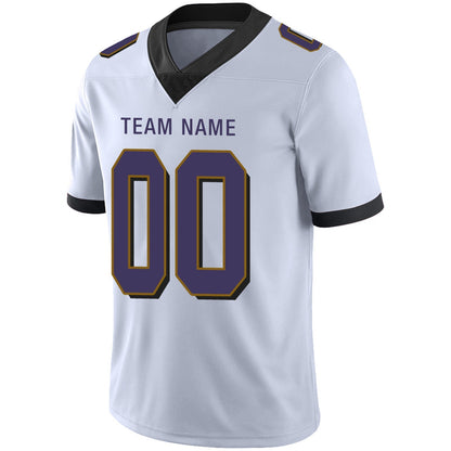 Custom Football JerseyS Team Player or Personalized Design Your Own Name for Men's Women's Youth Jerseys Purple
