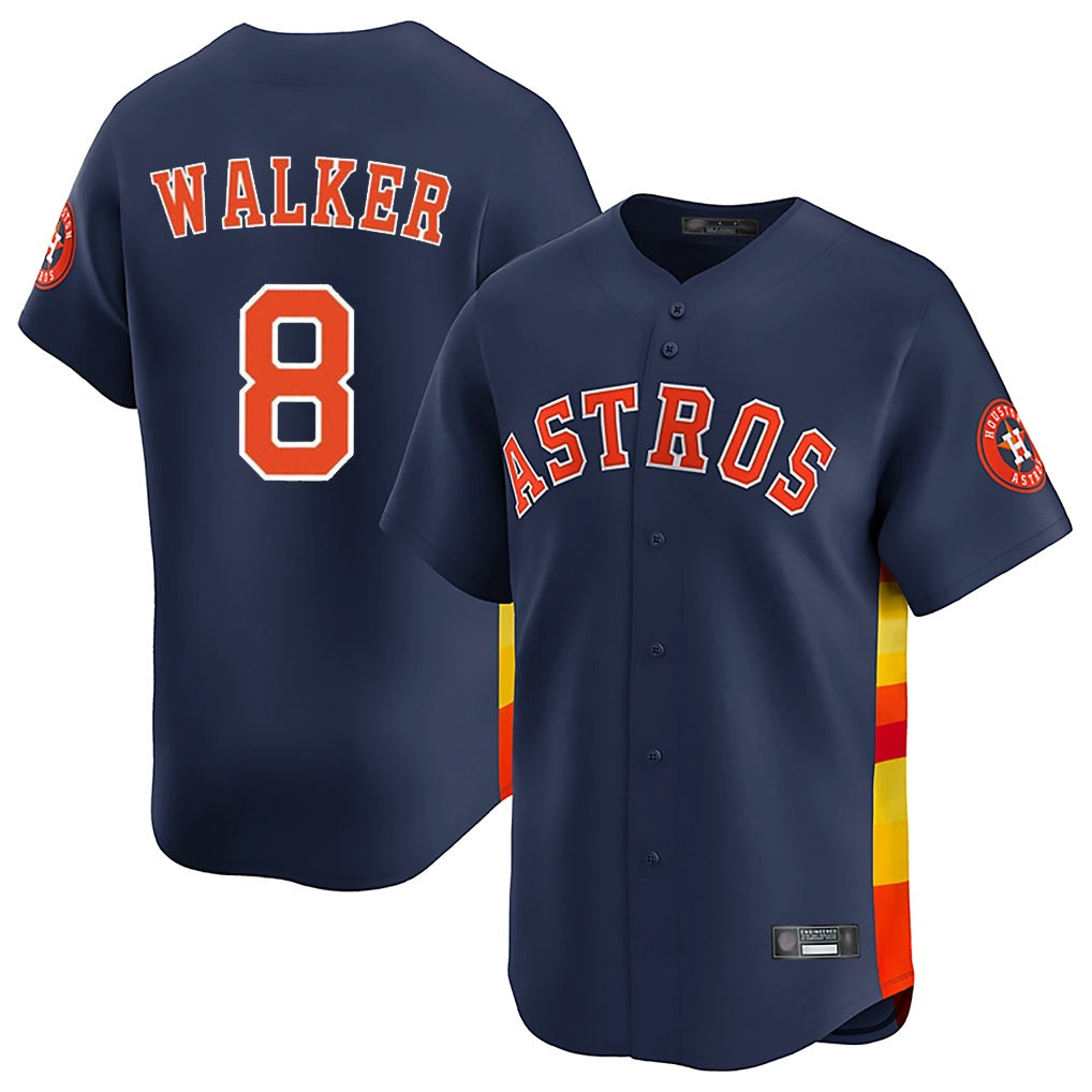 Houston Astros #8 Christian Walker Player Navy Fedasgoge Home Limited Stitched Jerseys