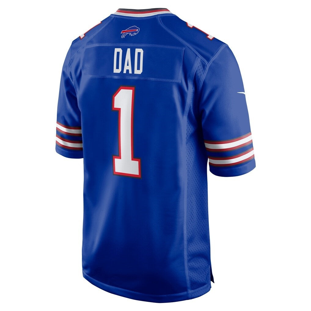 B.Bills Number #1 Dad Royal Fedasgoge Game Jersey