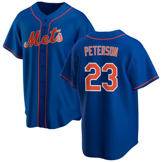 New York Mets #23 David Peterson Royal Fedasgoge Cool Base Stitched Jersey