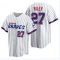Atlanta Braves #27 Austin Riley 2021 City Connect Stitched White FOULKSSHOP Jersey