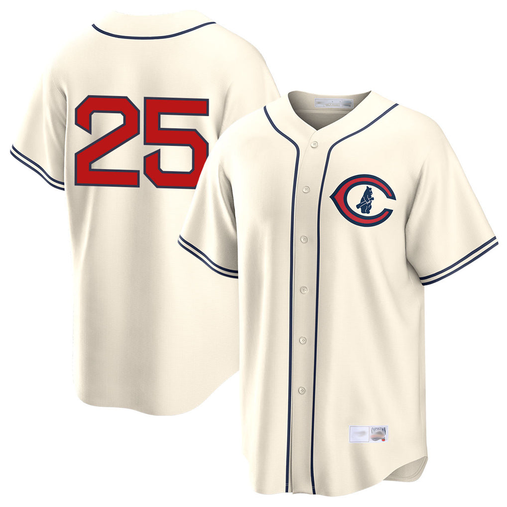 Chicago Cubs #25 Moises Ballesteros Player Cream Fedasgoge Field of Dreams Home Game Stitched Jerseys