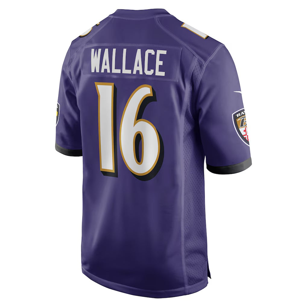 B.Ravens #16 Tylan Wallace Purple Fedasgoge Game Jersey
