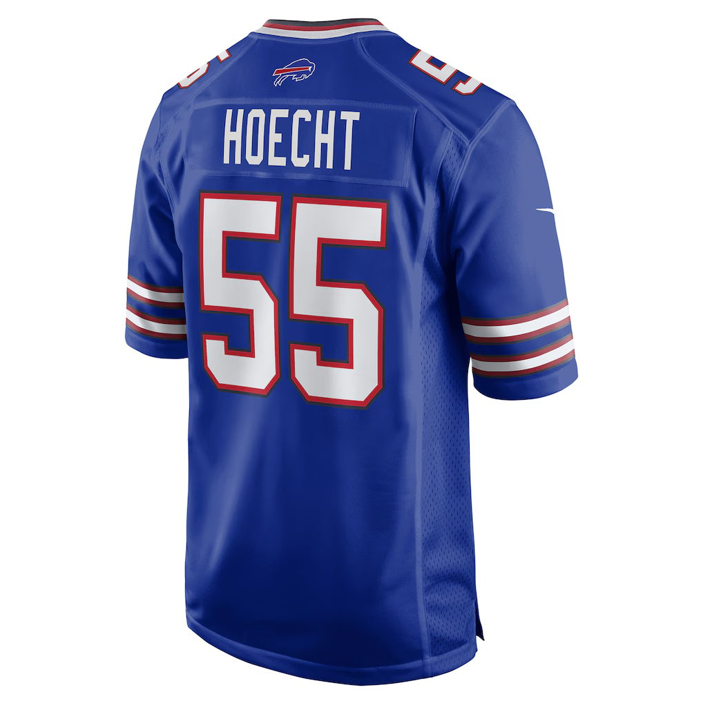 B.Bills #55 Michael Hoecht Royal Fedasgoge Team Game Jersey