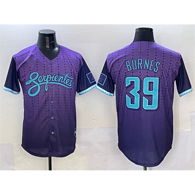 Arizona Diamondbacks #39 Corbin Burnes Purple Fedasgoge 2025 City Connect Limited Stitched Jersey