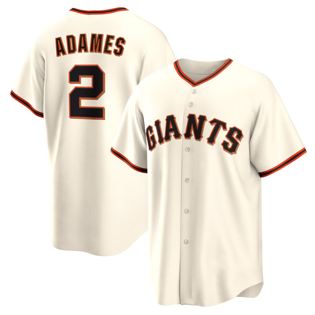 San Francisco Giants #2 Willy Adames Fedasgoge Cream Home Replica Jersey