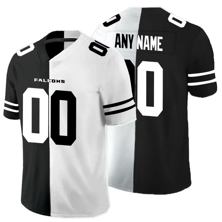 Custom A.Falcons Black And White Fedasgoge Split Vapor Untouchable Limited Jersey