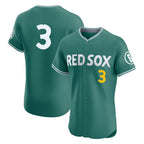 Boston Red Sox #3 Ceddanne Rafaela Player Green Fedasgoge City Connect Limited Elite Home Game Stitched Jerseys1
