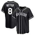 Colorado Rockies #8 Ryan Ritter Player Black Fedasgoge Fashion Out Home Game Stitched Jerseys