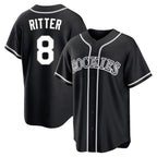Colorado Rockies #8 Ryan Ritter Player Black Fedasgoge Fashion Out Home Game Stitched Jerseys