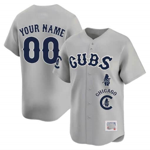 Custom Chicago Cubs Special Vapor Premier Limited Jersey ¨C Gray Fedasgoge