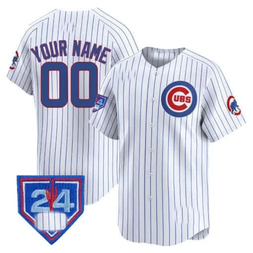 Custom Chicago Cubs 2024 Spring Training Patch Vapor Premier Limited Jersey ¨C White Alternate Fedasgoge