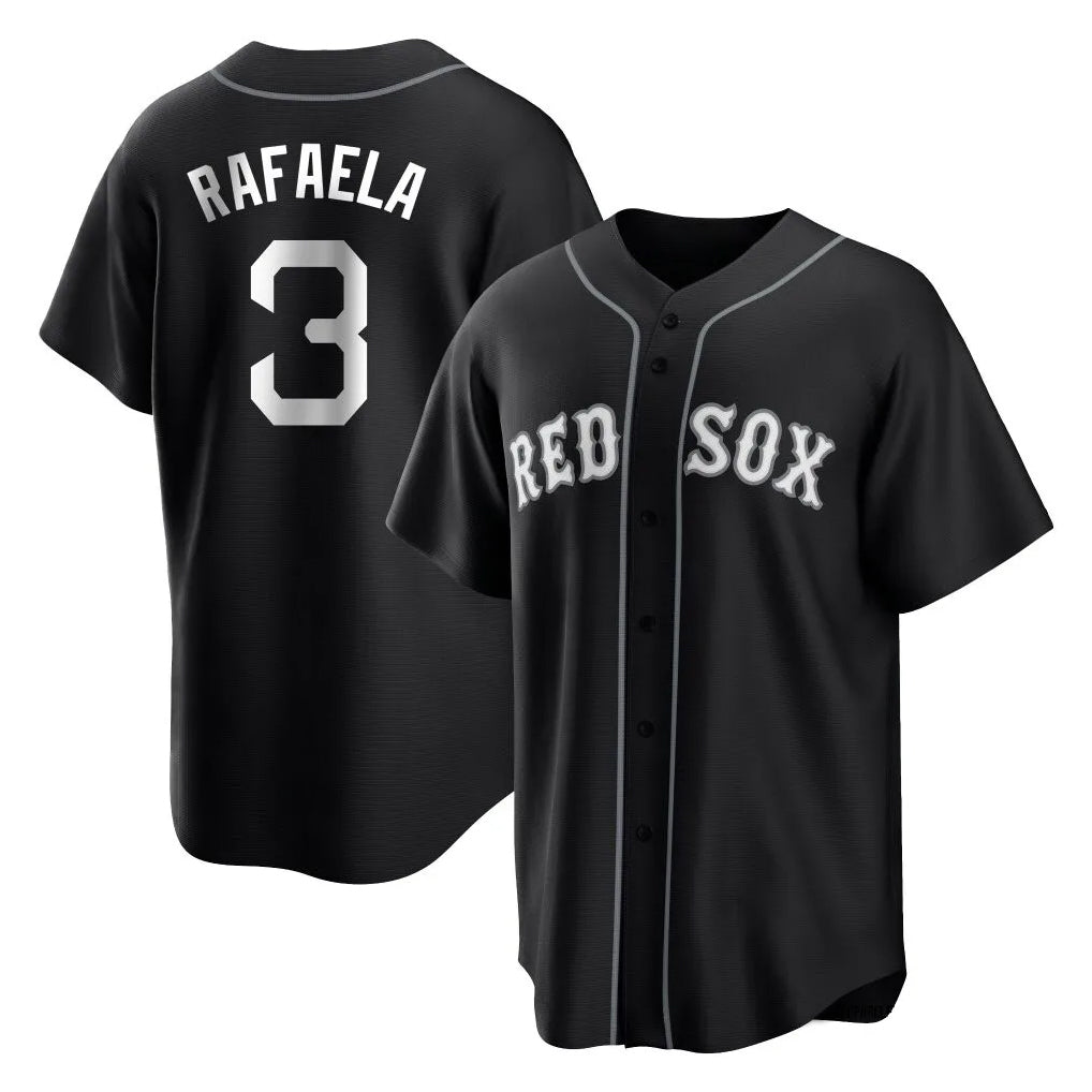 Boston Red Sox #3 Ceddanne Rafaela Player Black Fedasgoge Home Game Stitched Jerseys