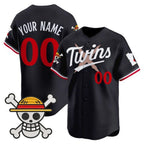 Custom Minnesota Twins x One Piece Navy Fedasgoge Vapor Premier Limited Jersey - Stitched