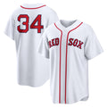 Boston Red Sox #34 David Ortiz White Fedasgoge Home Replica Jersey