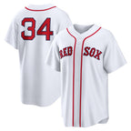 Boston Red Sox #34 David Ortiz White Fedasgoge Home Replica Jersey
