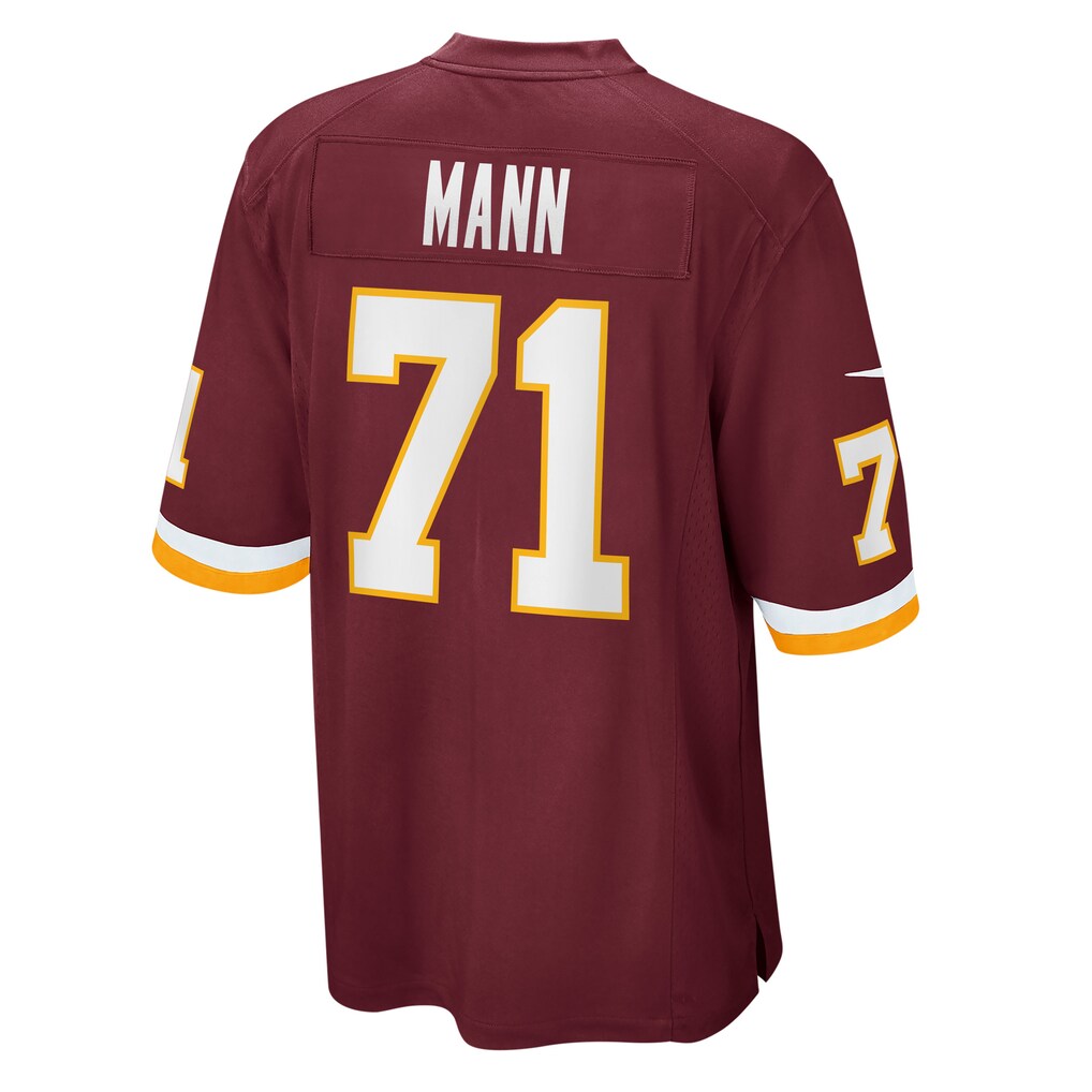 W.Football Team #71 Charles Mann Burgundy Fedasgoge Retired Player Jersey