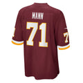 W.Football Team #71 Charles Mann Burgundy Fedasgoge Retired Player Jersey