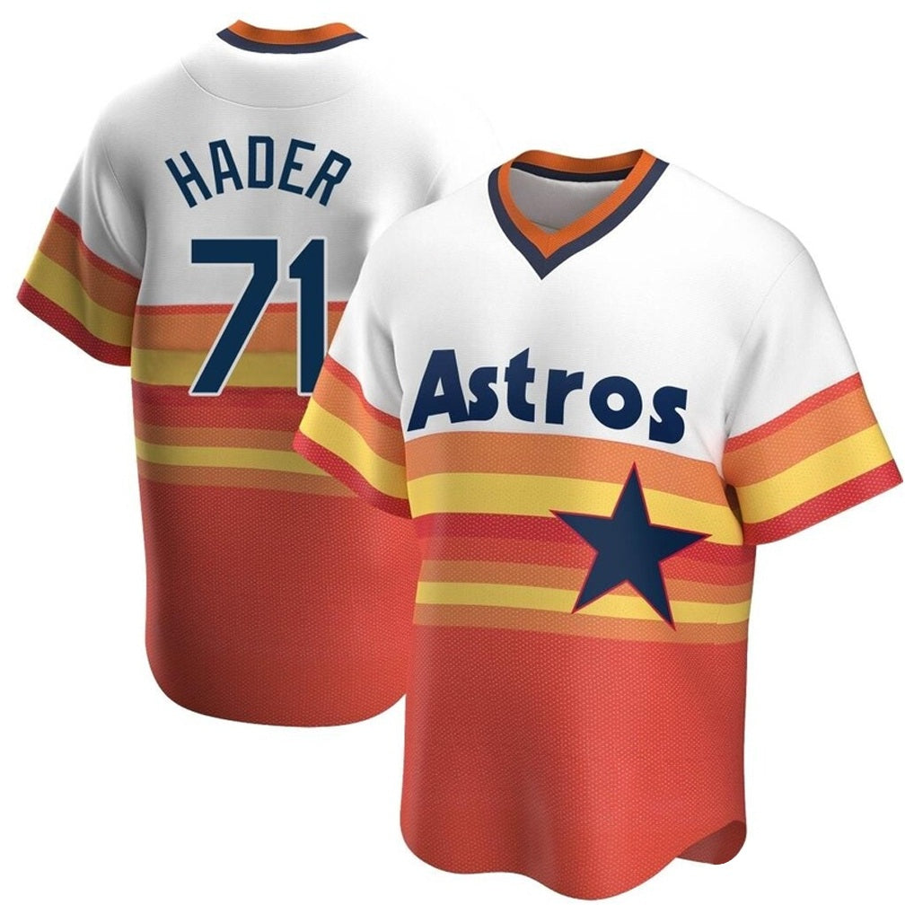 Houston Astros #71 Josh Hader Player Rainbow Cooperstown Collection Fedasgoge T-shirt Stitched Jerseys