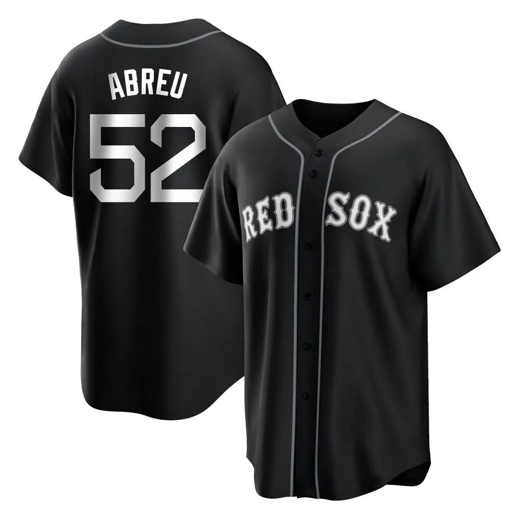 Boston Red Sox #52 Wilyer Abreu Player Black Fedasgoge Home Game Stitched Jerseys