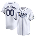 Custom Tampa Bay Rays Active Player White Fedasgoge Home Limited Stitched Jersey