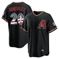 Arizona Diamondbacks #20 Luis Gonzalez Player Black Fedasgoge USA 250 Fourth of July Game Home Stitched Jerseys
