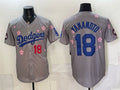 Los Angeles Dodgers #18 Yoshinobu Yamamoto Grey Fedasgoge 2025 Tokyo Series Limited Stitched Jersey