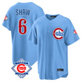 Chicago Cubs #6 Matt Shaw Player Light Blue Fedasgoge 150th Anniversary Home Game Stitched Jerseys