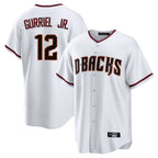 Arizona Diamondbacks #12 Lourdes Gurriel Jr Player White Fedasgoge Home Game Stitched Jerseys
