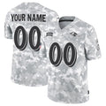 Custom B.Ravens Active Player 2024 F.U.S.E Arctic Camo Fedasgoge Salute To Service Limited Stitched Football Jersey