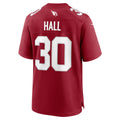 A.Cardinals #30 Darren Hall Cardinal Fedasgoge Team Game Jersey