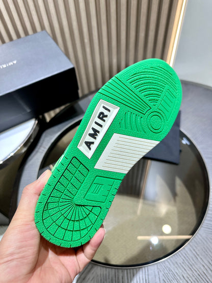 Amiri Leather Low-Top Fashion Sneakers - Casual Sports Shoes