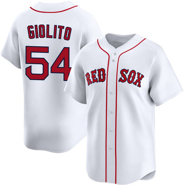 Boston Red Sox #54 Lucas Giolito White Fedasgoge 2024 Home Limited Stitched Jersey