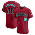 Arizona Diamondbacks #20 Luis Gonzalez Player Red Fedasgoge Limited Elite Home Game Stitched Jerseys