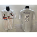 St. Louis Cardinals #5 Albert Pujols White Fedasgoge Cool Base Stitched Jersey