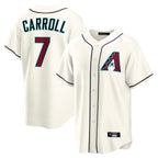 Arizona Diamondbacks #7 Corbin Carroll Player Cream Fedasgoge Home Game Stitched Jerseys
