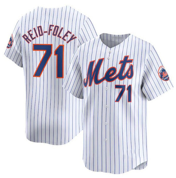 New York Mets #71 Sean Reid-Fole White Fedasgoge 2024 Home Limited Stitched Jersey