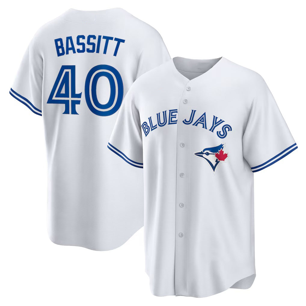 Toronto Blue Jays #40 Chris Bassitt White Fedasgoge Home Replica Jersey