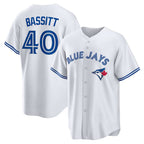 Toronto Blue Jays #40 Chris Bassitt White Fedasgoge Home Replica Jersey