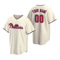 Custom Philadelphia Phillies Cream Fedasgoge Stitched Cool Base Jersey