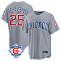 Chicago Cubs #25 Moises Ballesteros Player Gray Fedasgoge 150th Anniversary Home Game Stitched Jerseys