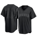 Los Angeles Angels #18 Nolan Schanuel Player Black Fedasgoge Pitch Fashion T-shirt Stitched Jerseys