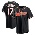 Baltimore Orioles #17 Colton Cowser Player Black Fedasgoge Out Home Game Stitched Jerseys