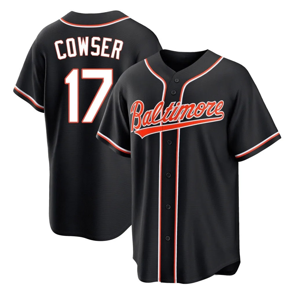 Baltimore Orioles #17 Colton Cowser Player Black Fedasgoge Out Home Game Stitched Jerseys